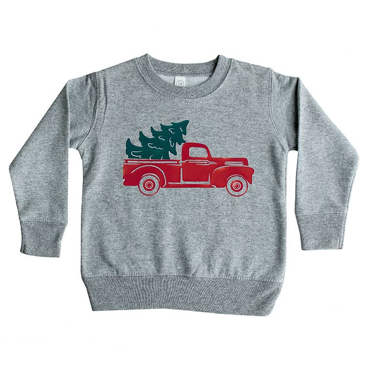 Boy's Christmas Truck Sweatshirt