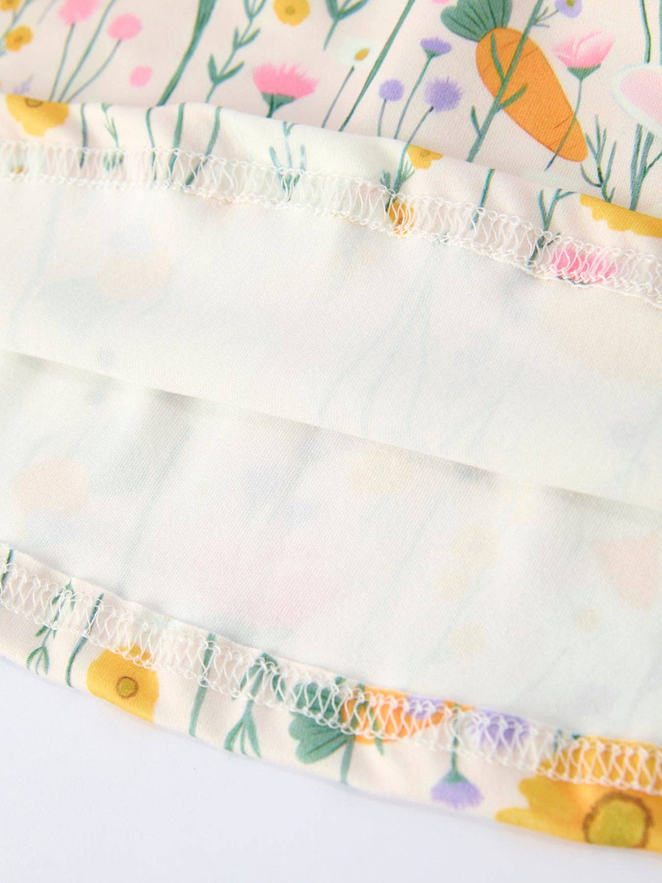 Spring Flowers & Bunnies Girl's Dress