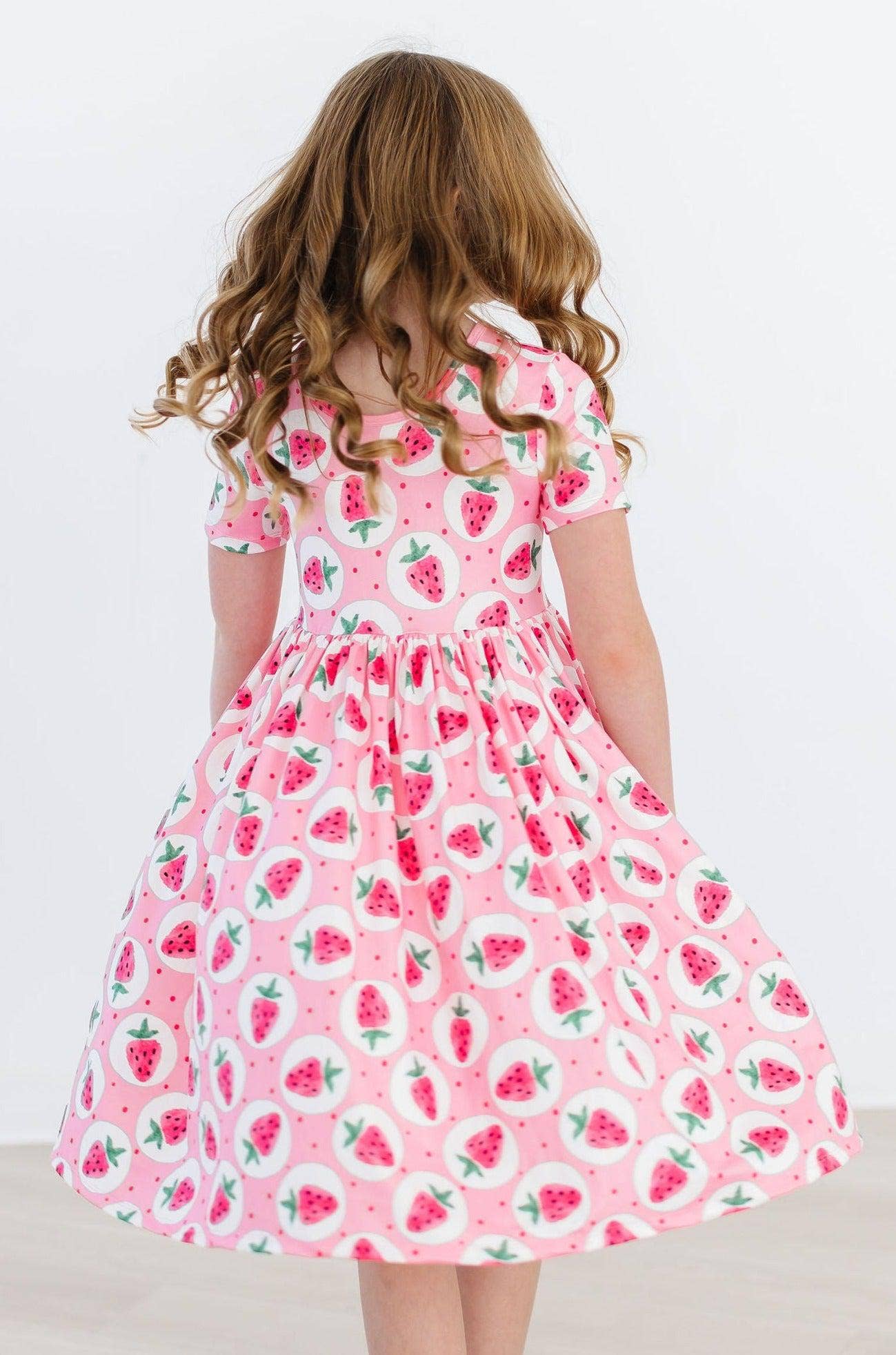 Strawberry Fields Pocket Twirl Dress