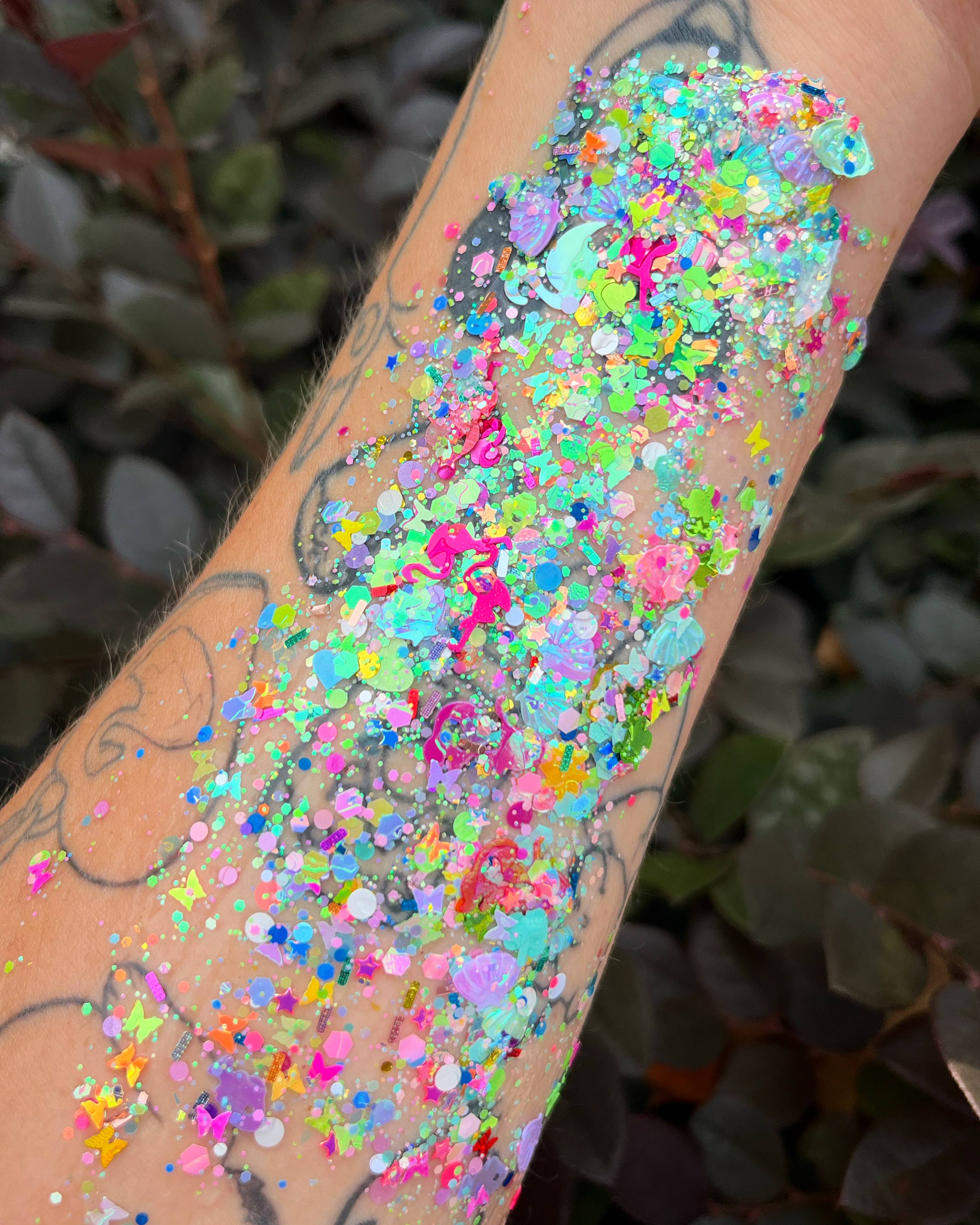 Tropical Vibes Rainbow Face and Body Glitter