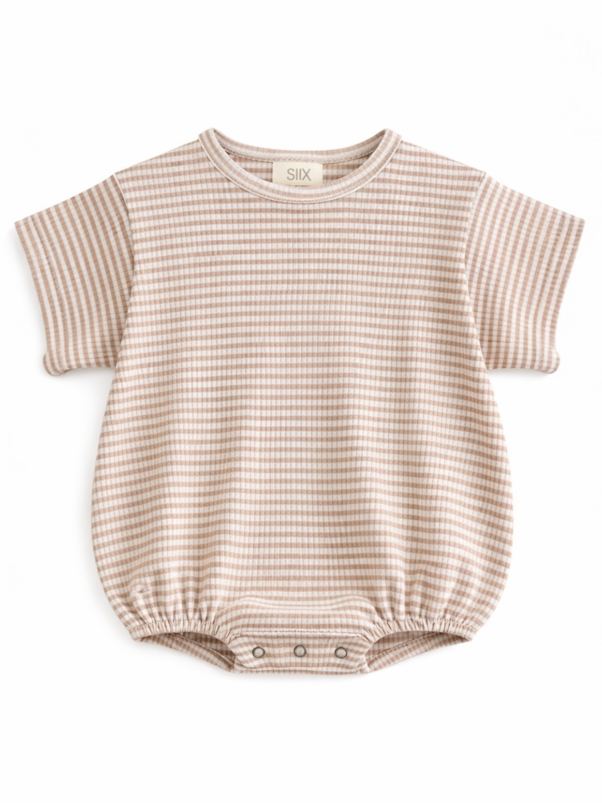 Ribbed T-Shirt Bubble- Tan