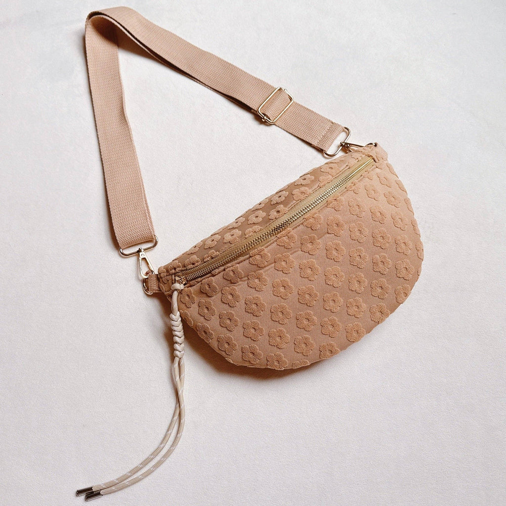 Embossed Daisy Everyday Sling Bag