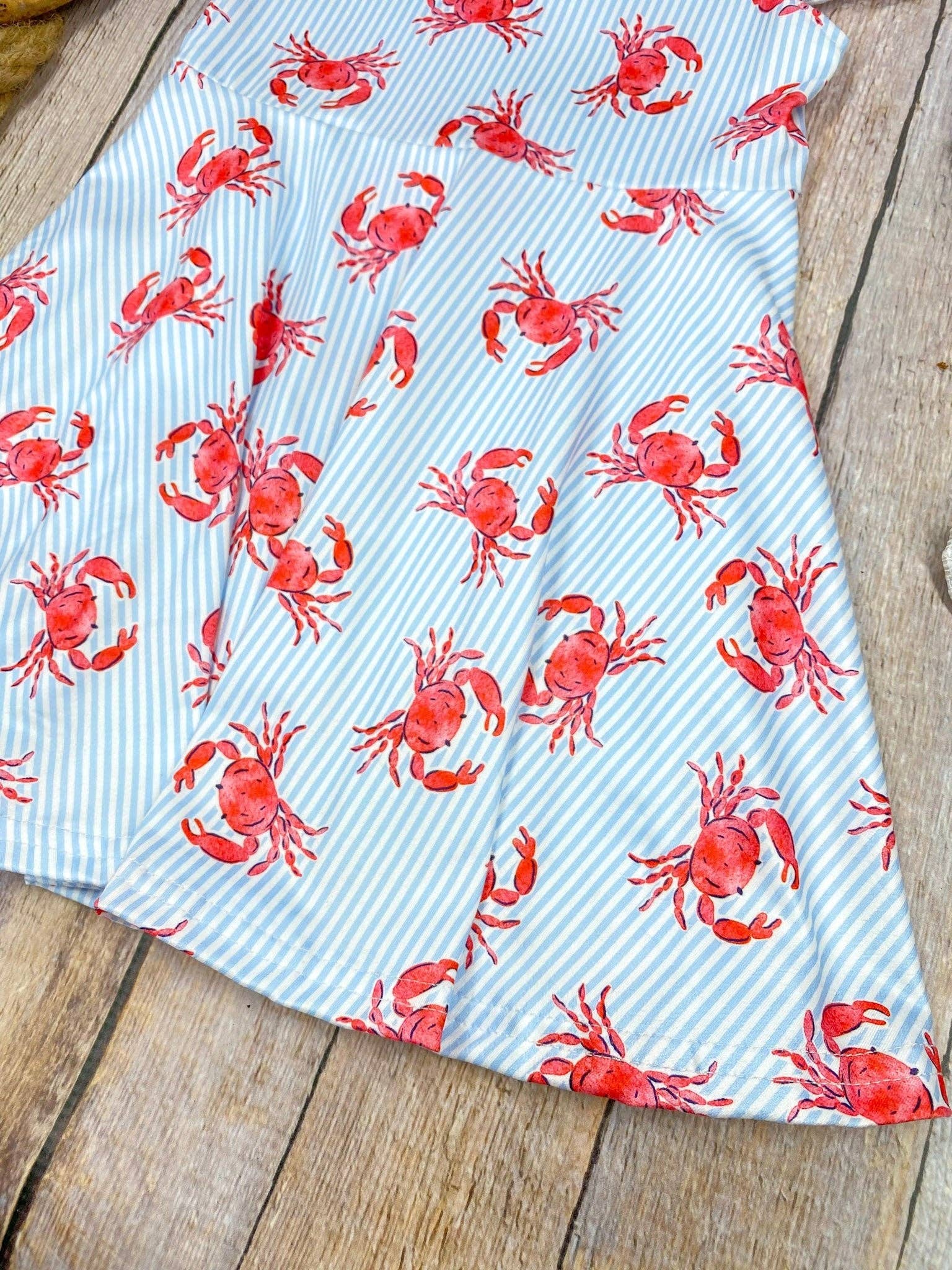 Coastal Crab Flutter Dress