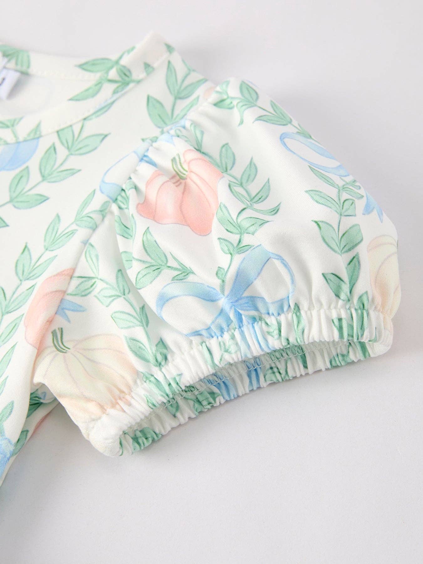 Pumpkins, Vines & Bows Printed Girls Dress