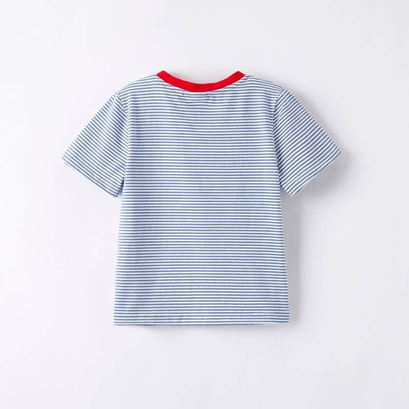 Boy's Flag Embroidered T-Shirt