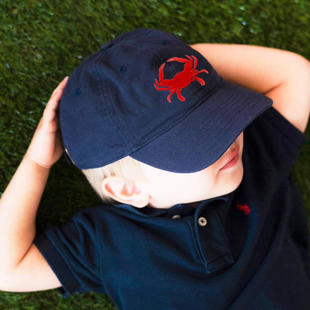 Crab Embroidered Kid's Cap