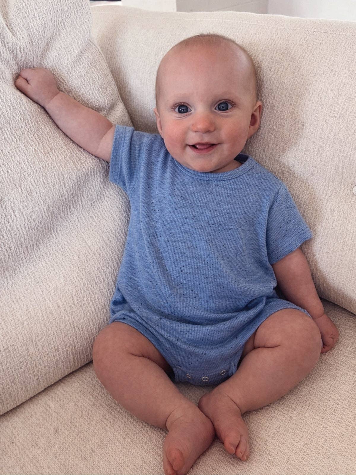 T-Shirt Bubble- Blue Speckle