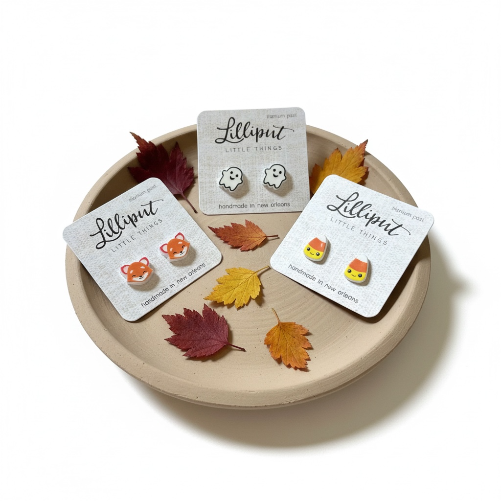 Girl’s Fall Stud Earrings