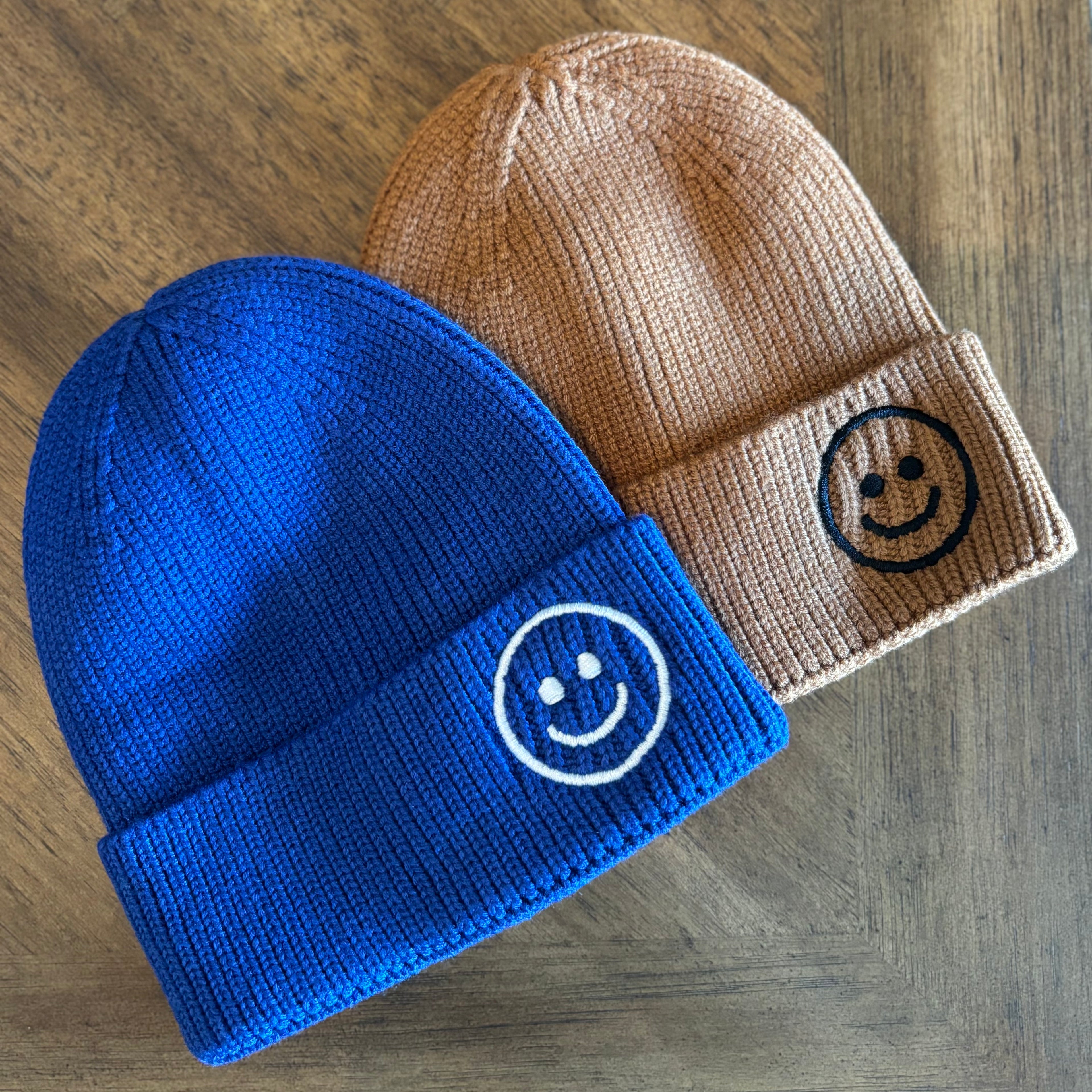 Soft Baby Beanie Hat with Smiley