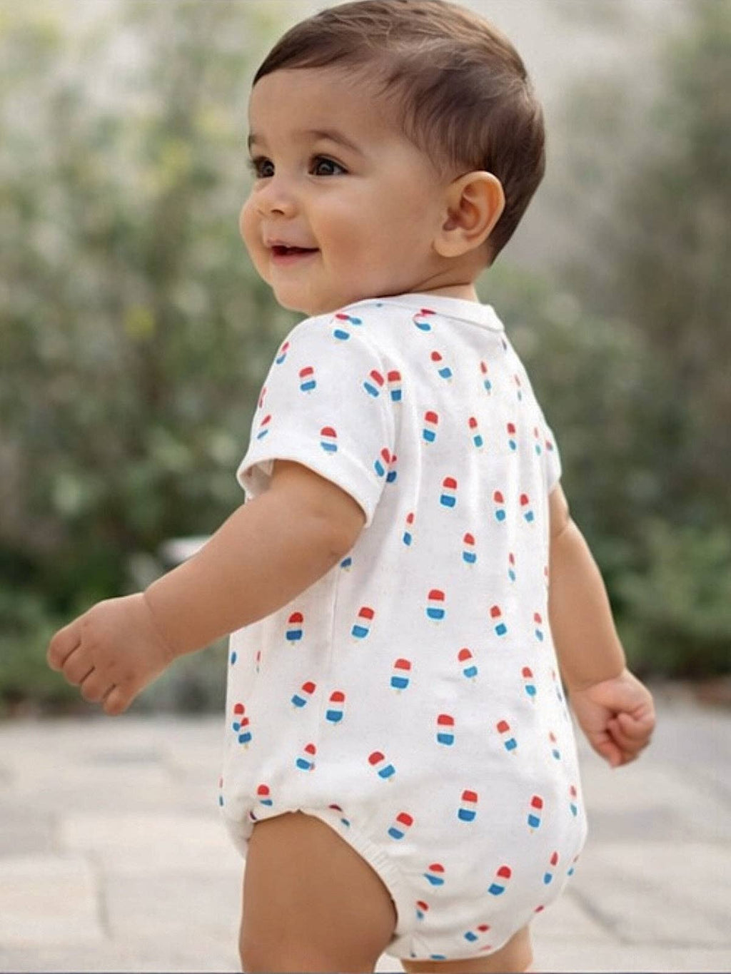 Organic Cotton T-Shirt Bubble- Popsicle Print (Low Stock!)