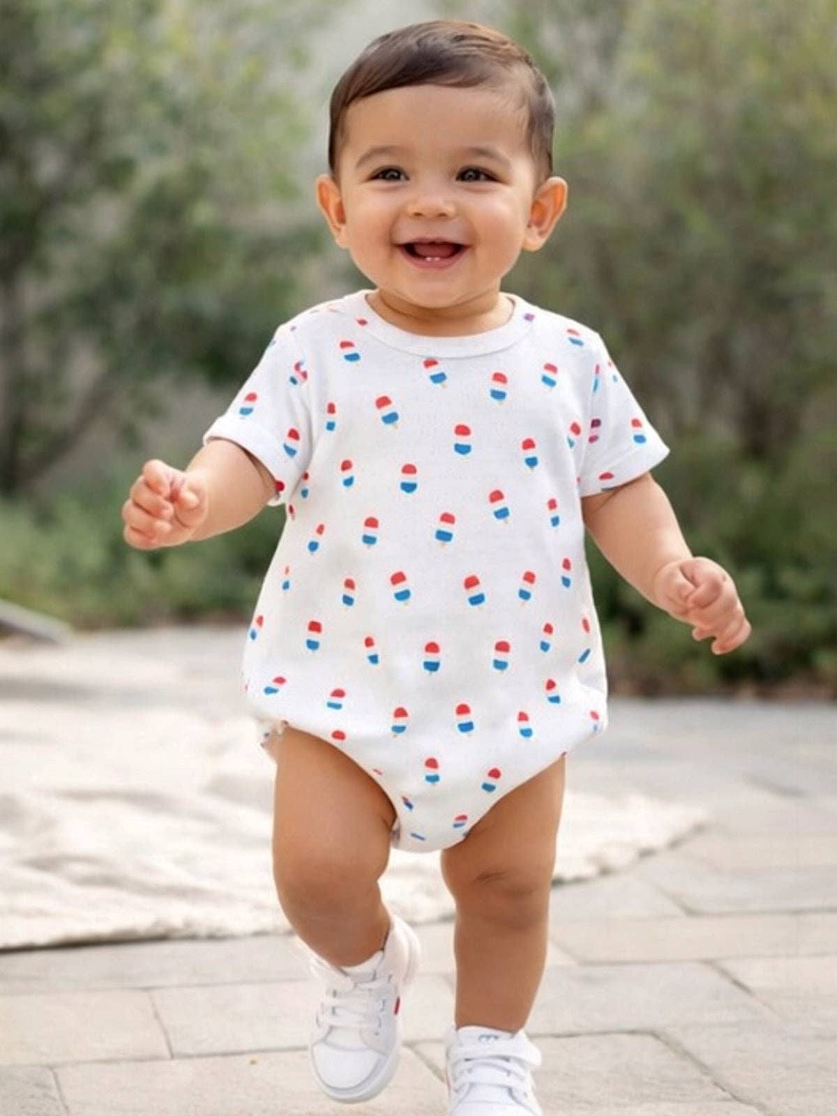 Organic Cotton T-Shirt Bubble- Popsicle Print (Low Stock!)