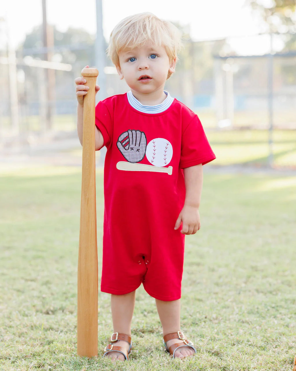 Boy's Baseball Romper