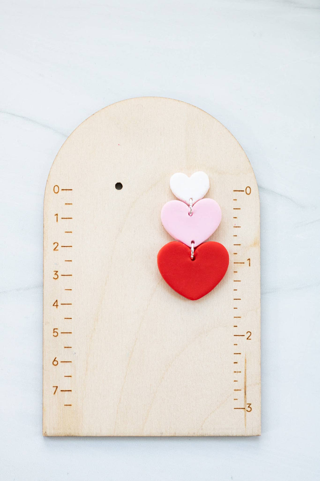 Triple Heart Dangle Earrings
