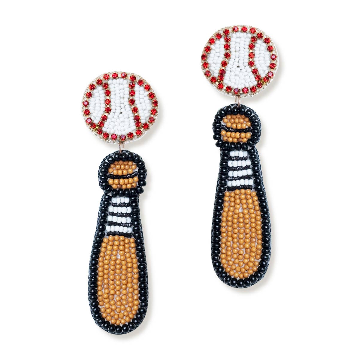 Hey Batter, Batter Baseball Earrings