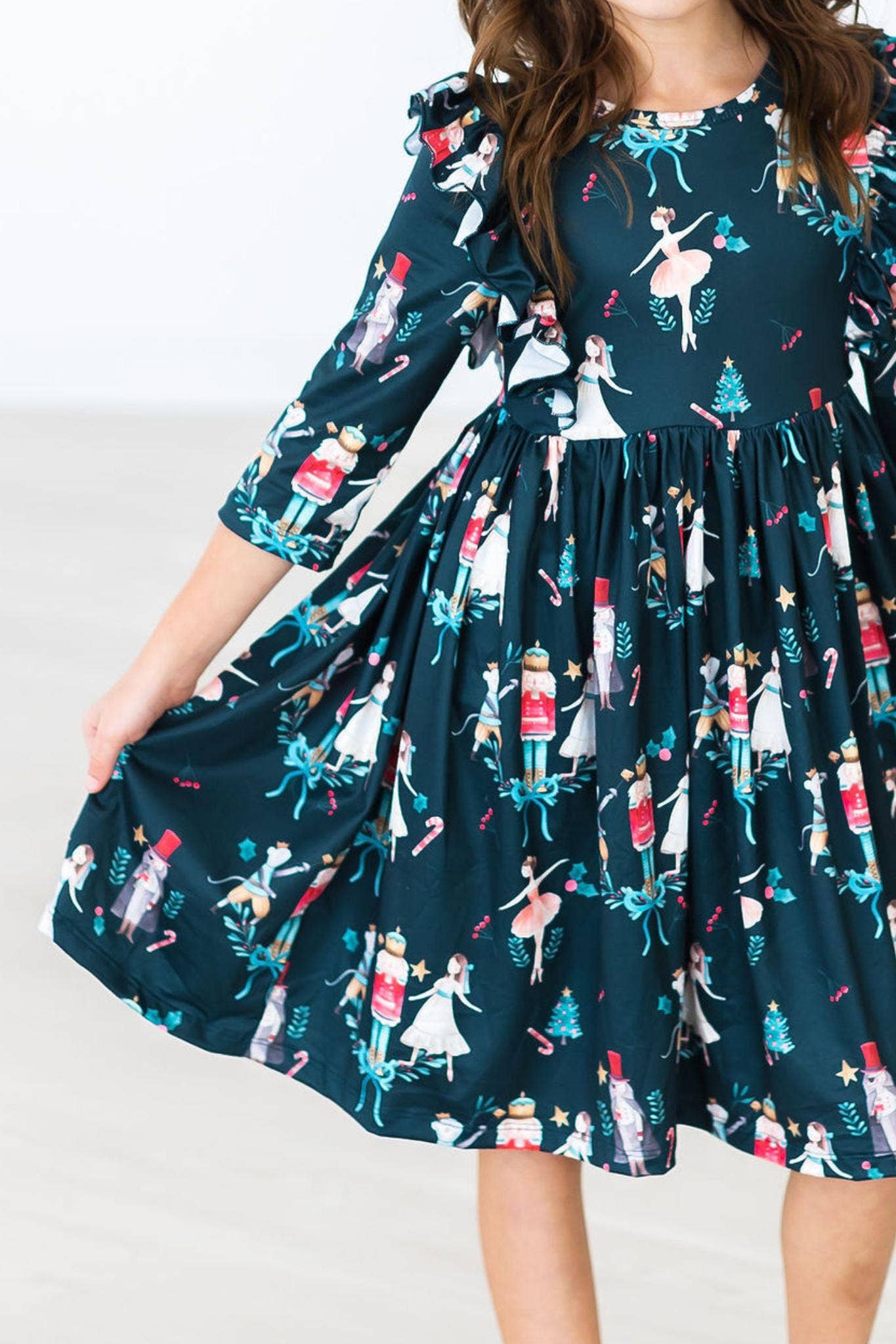 Nutcracker Ruffle Twirl Dress