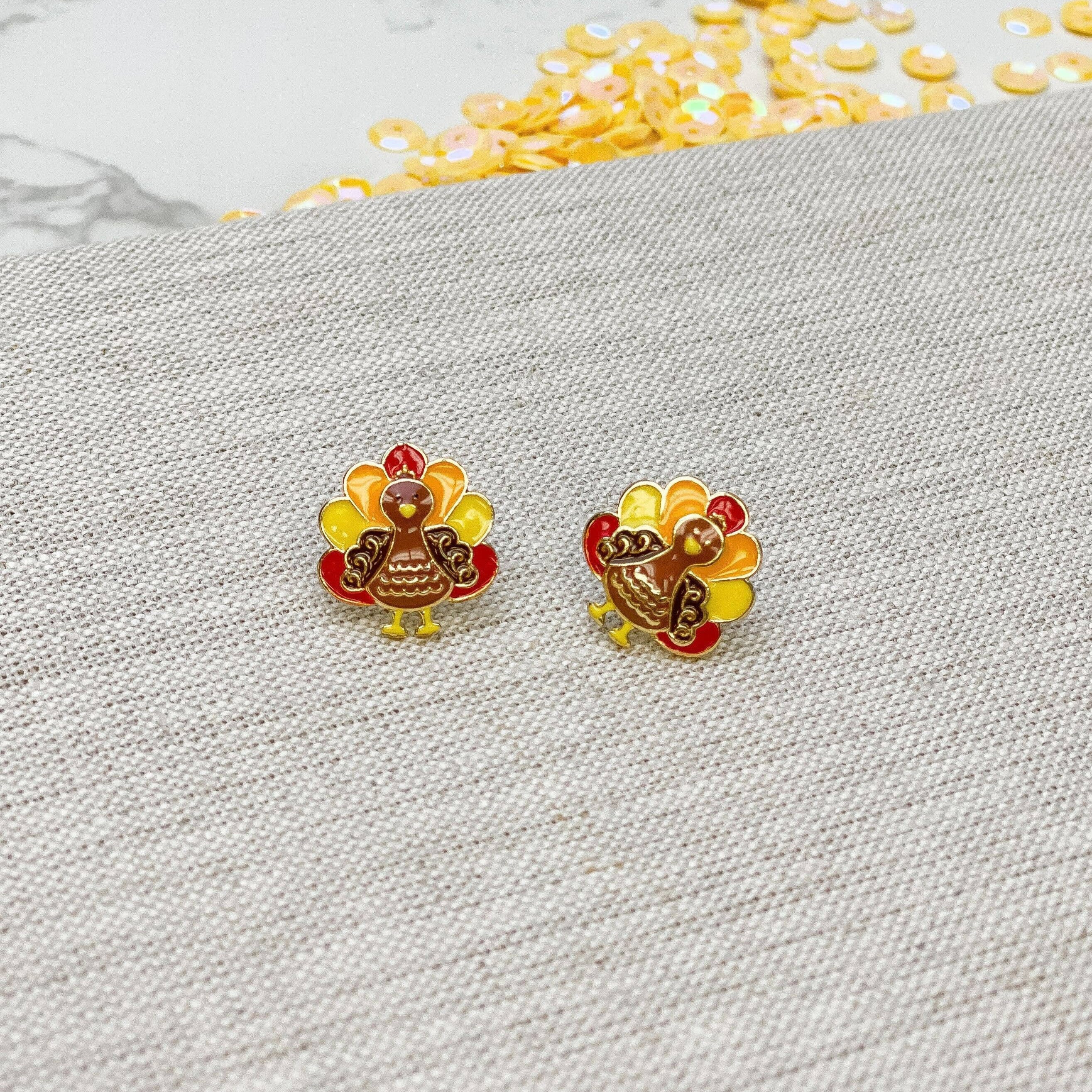 turkey stud earrings