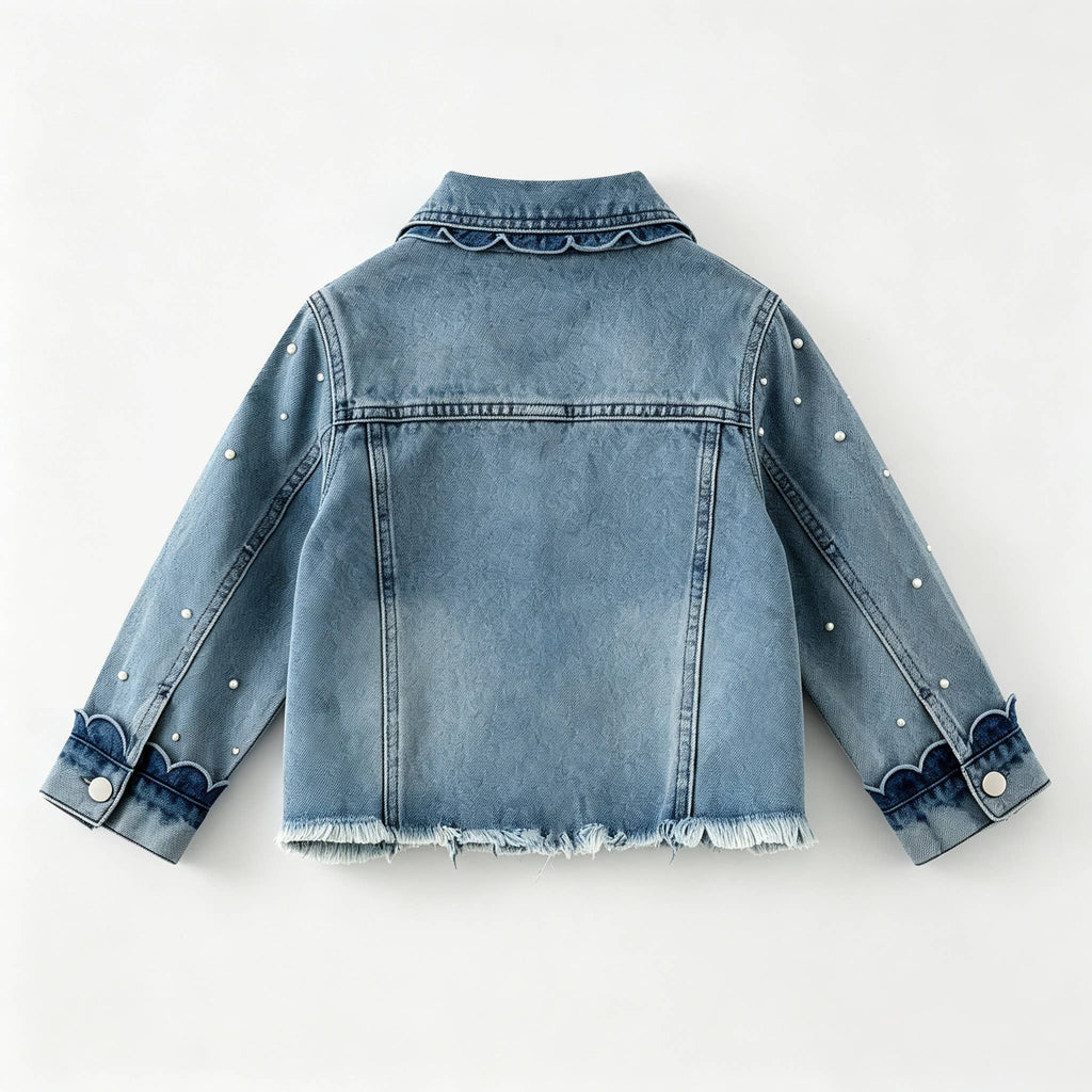 Scallop Pearl Jean Jacket