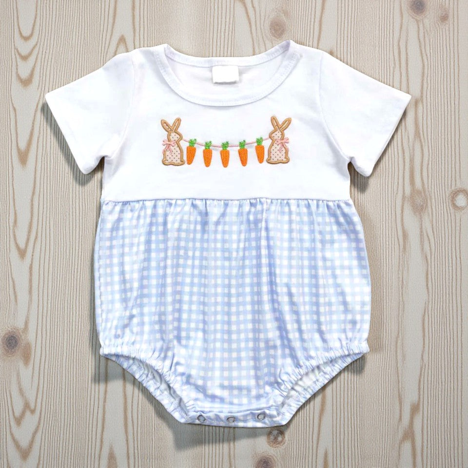 Boy's Bunny & Carrots Garland Bubble