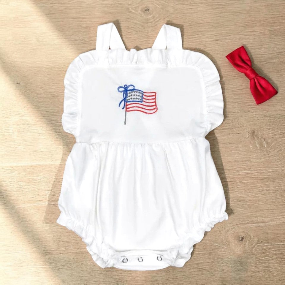 Flag Ruffle Sunsuit