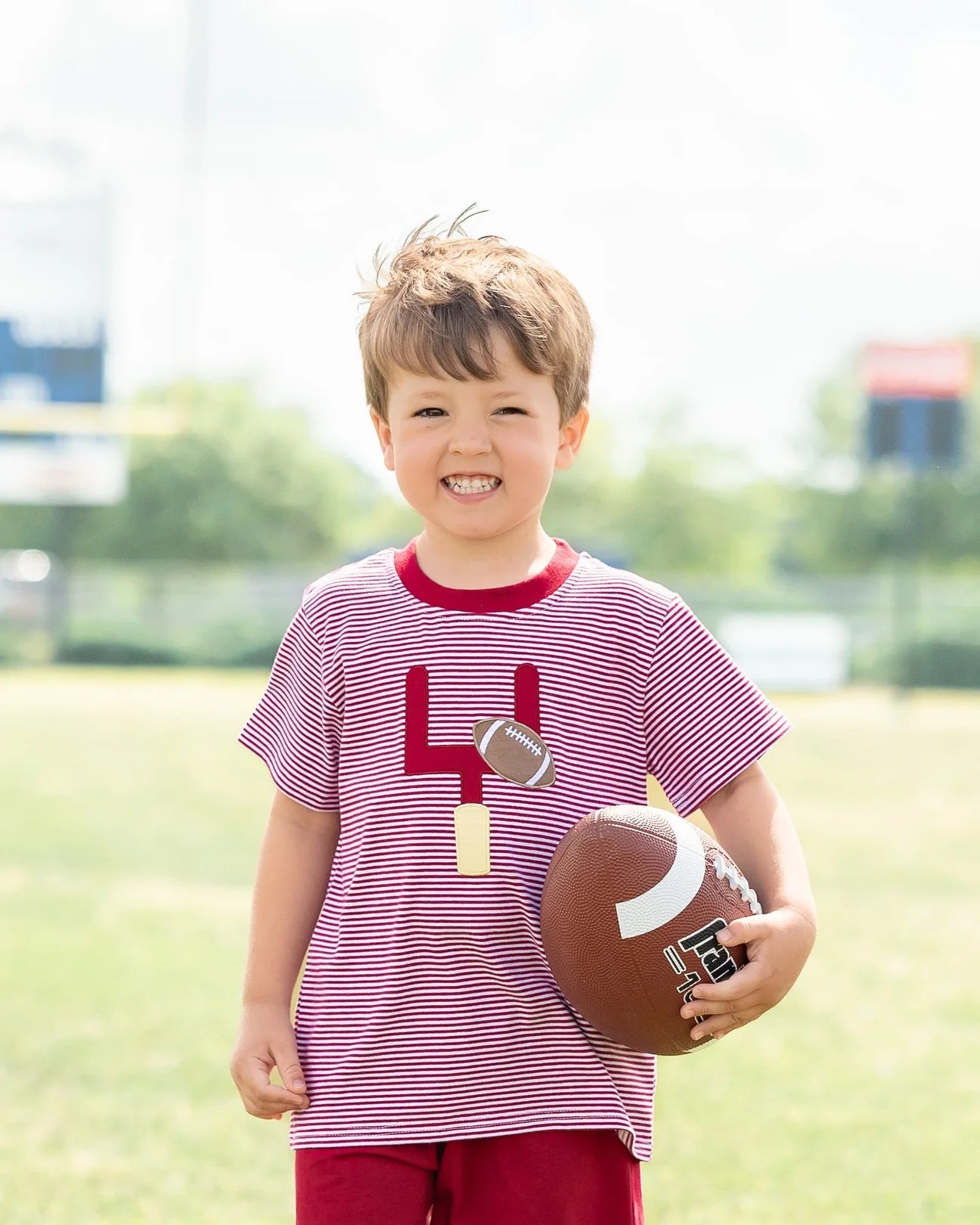 Garnet Football Embroidered T-Shirt