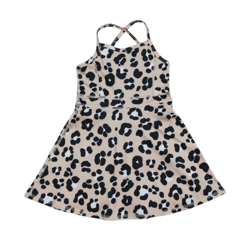Girl's Leopard Athletic Dress