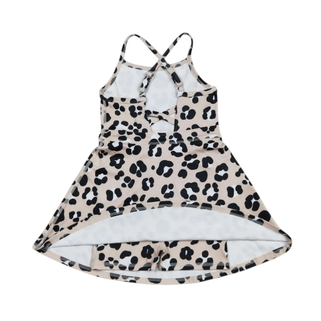 Girl's Leopard Athletic Dress