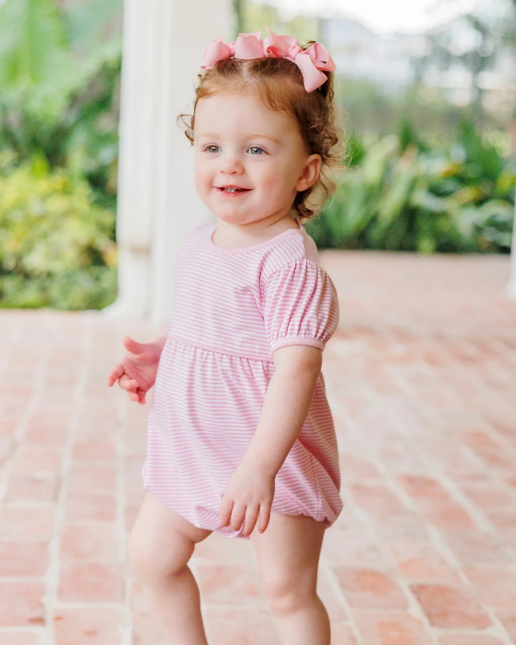 Pink Stripe Girl's Bubble