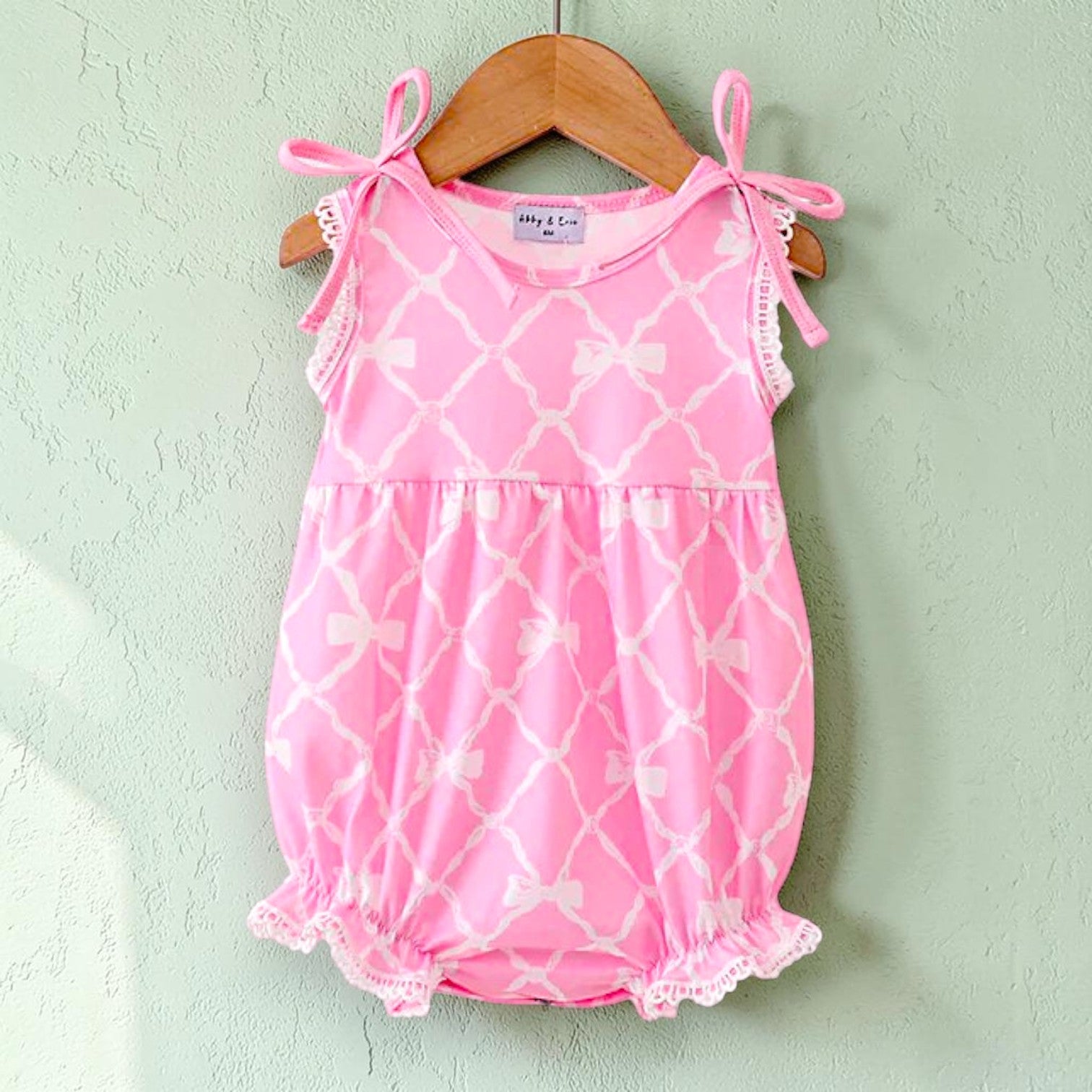 Pink Bow Print Bubble
