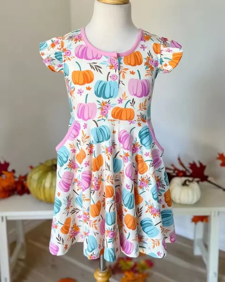 Bright Pumpkins Dress
