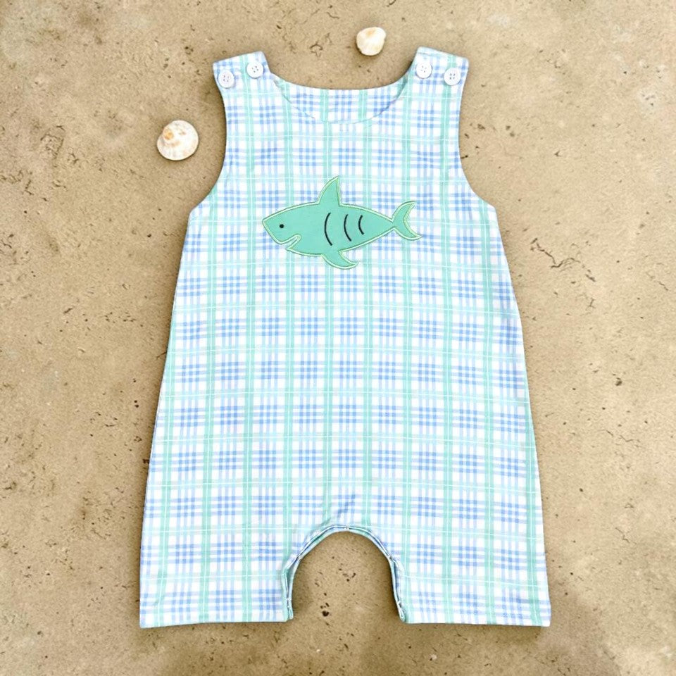 Baby Boy's Shark Romper